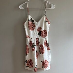 Monteau Pink Floral Mini Dress B
